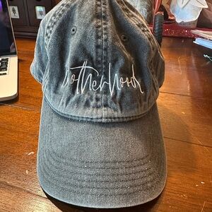 Motherhood Embroidered Washed Black Cap - Unbranded EUC